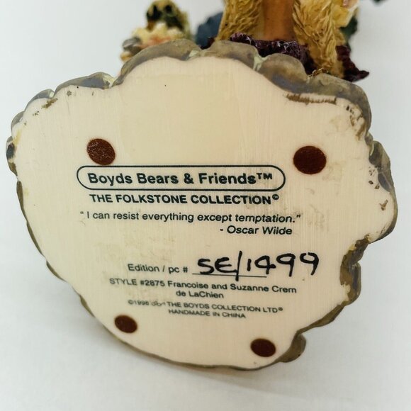 Boyds Bears & Friends Francoise and Suzanne Crem de LaChien Folkstone Collection - Picture 7 of 16